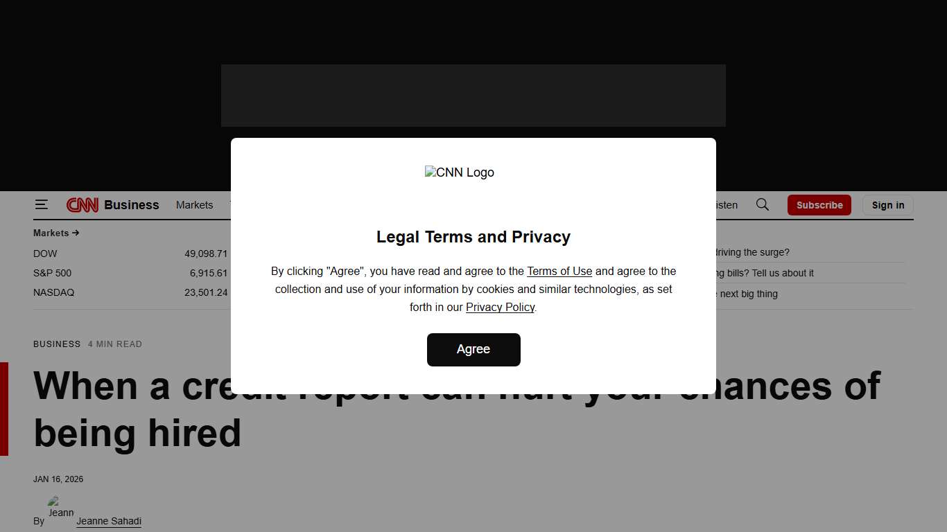 Background checks: When a credit report can hurt your chances of being hired CNN Business